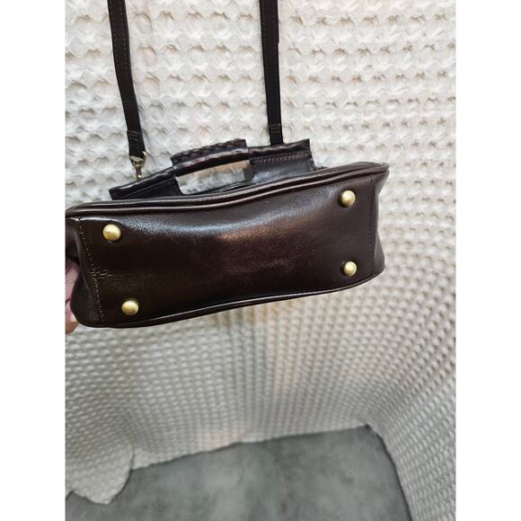 Patricia Nash Ovodda Leather Satchel Bag- duster bag included - Picture 7 of 10